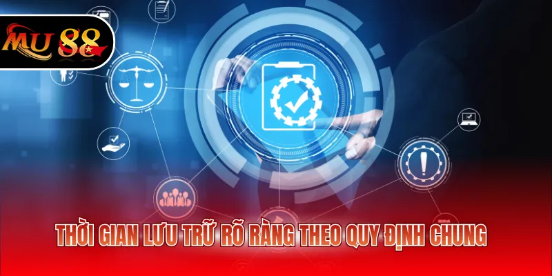 Thời gian lưu trữ rõ ràng theo quy định chung